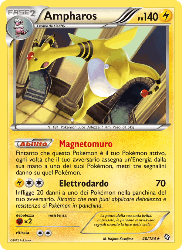 Ampharos, carte 40 de Stirpe dei Draghi