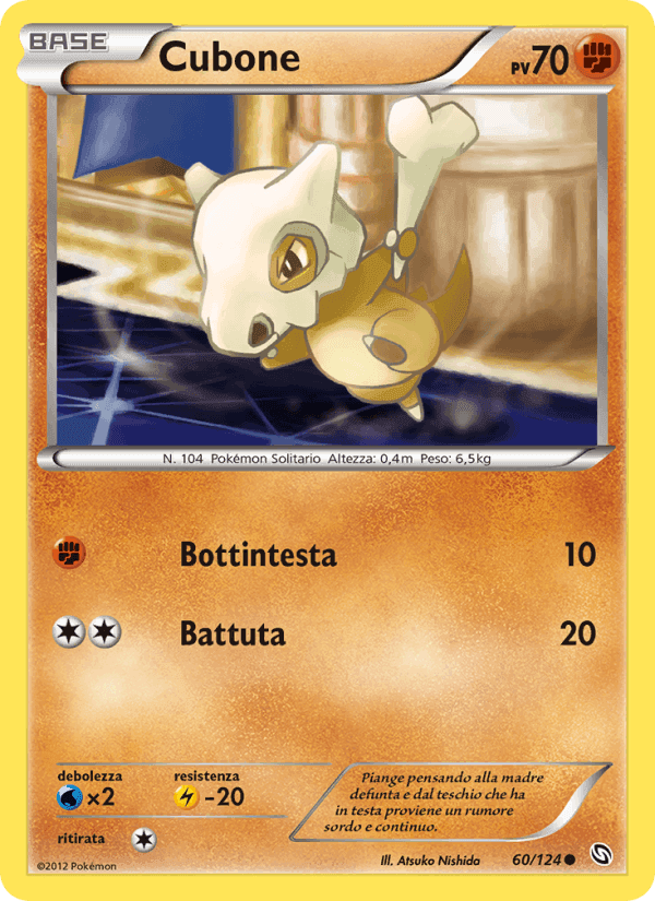 Cubone, carta 60 di Stirpe dei Draghi