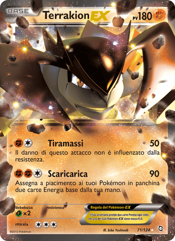 Terrakion-EX, card 71 from Stirpe dei Draghi