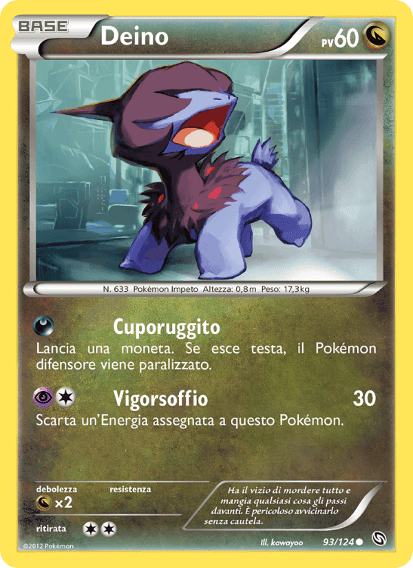 Deino, card 93 from Stirpe dei Draghi