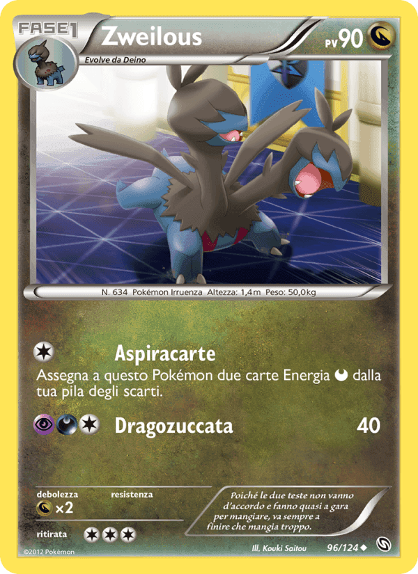 Zweilous, card 96 from Stirpe dei Draghi
