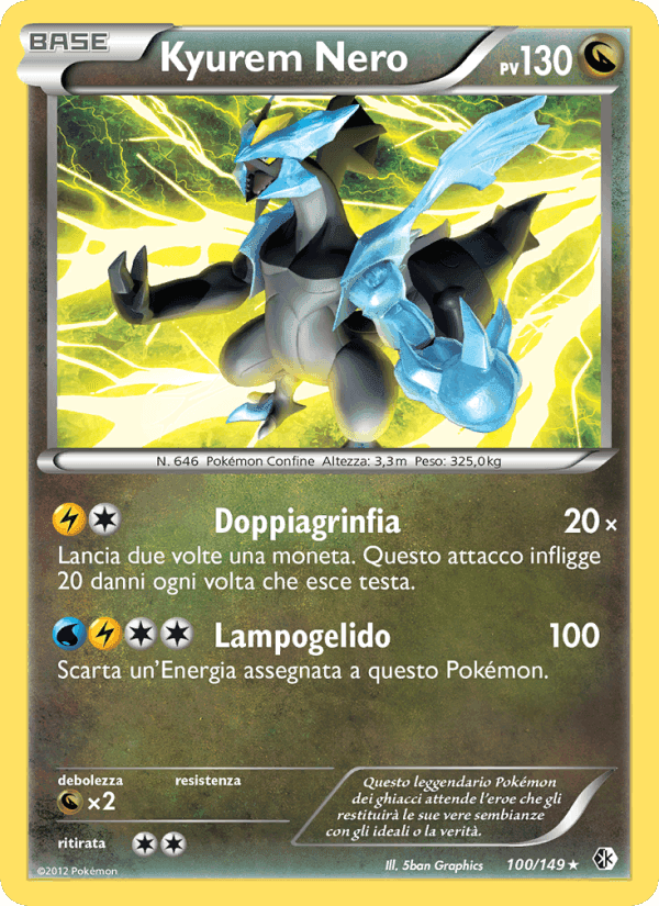 Kyurem Nero, carta 100 di Confini Varcati