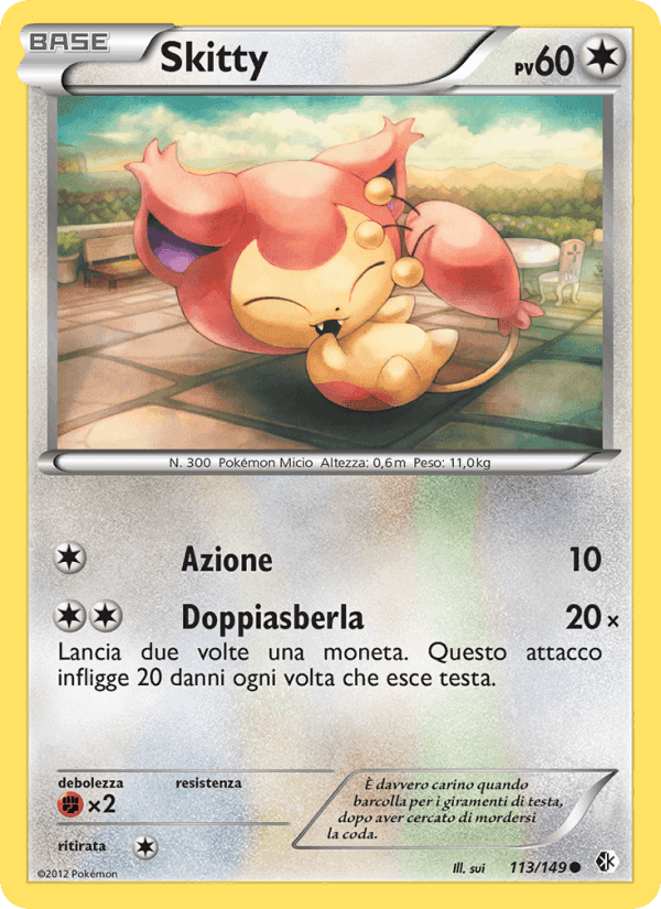 Skitty, card 113 from Confini Varcati
