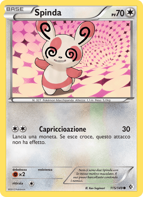 Spinda, card 115 from Confini Varcati