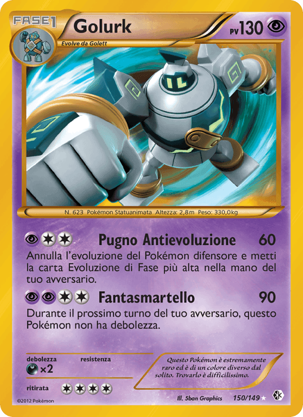 Golurk, carta 150 di Confini Varcati