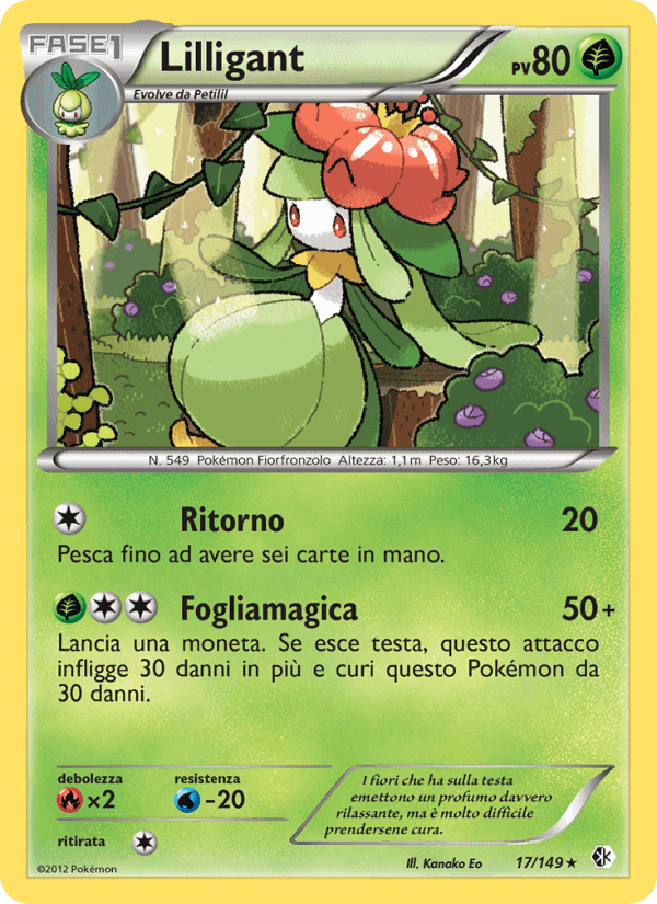 Lilligant, carta 17 di Confini Varcati