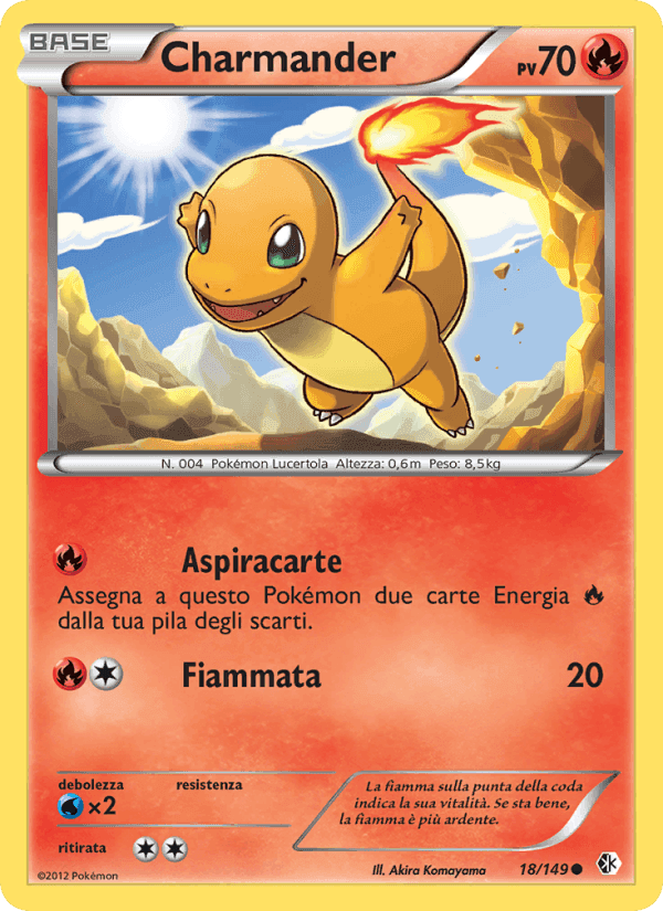 Charmander, carta 18 di Confini Varcati