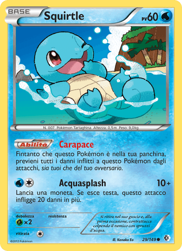Squirtle, carte 29 de Confini Varcati