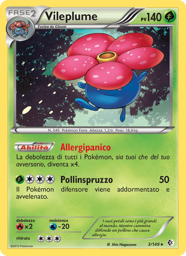 Vileplume, carta 3 di Confini Varcati