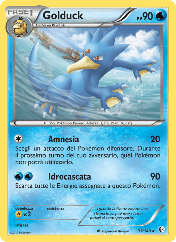 Golduck, carta 35 de Confini Varcati