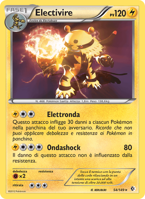 Electivire, carta 54 di Confini Varcati