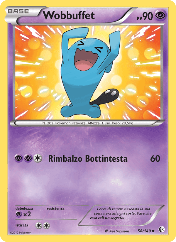Wobbuffet, carta 58 di Confini Varcati