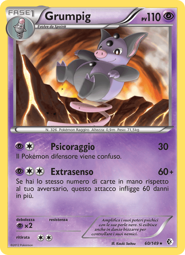 Grumpig, carta 60 di Confini Varcati