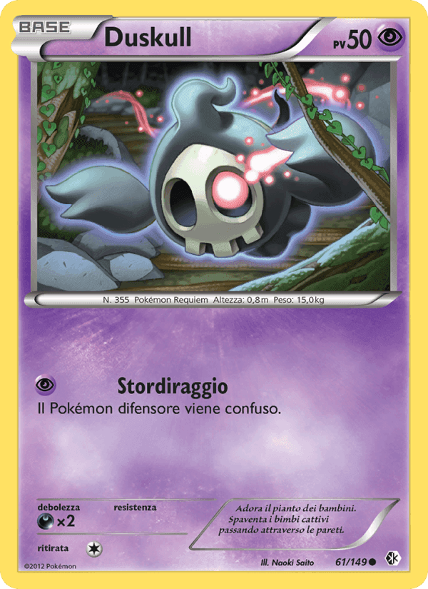 Duskull, card 61 from Confini Varcati