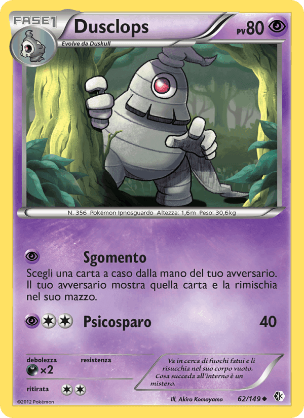 Dusclops, carta 62 di Confini Varcati
