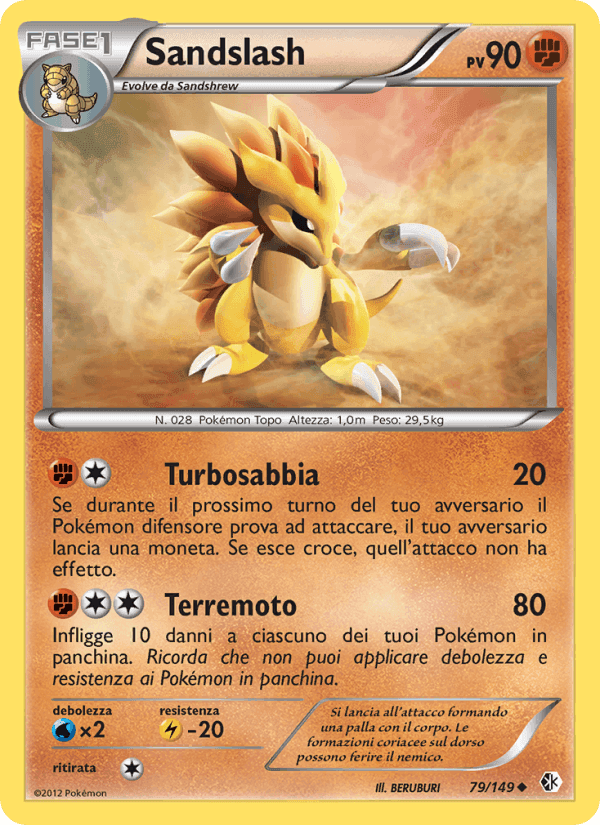 Sandslash, carta 79 di Confini Varcati