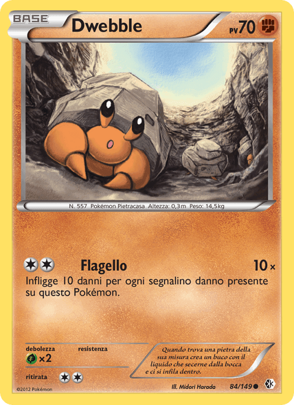 Dwebble, card 84 from Confini Varcati