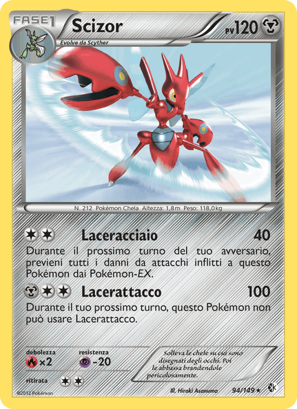 Scizor, carta 94 di Confini Varcati
