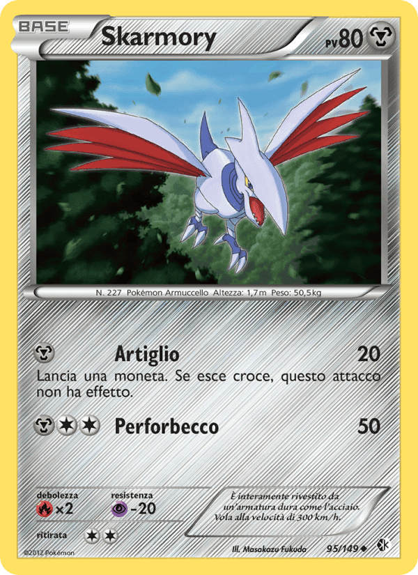 Skarmory, carta 95 di Confini Varcati