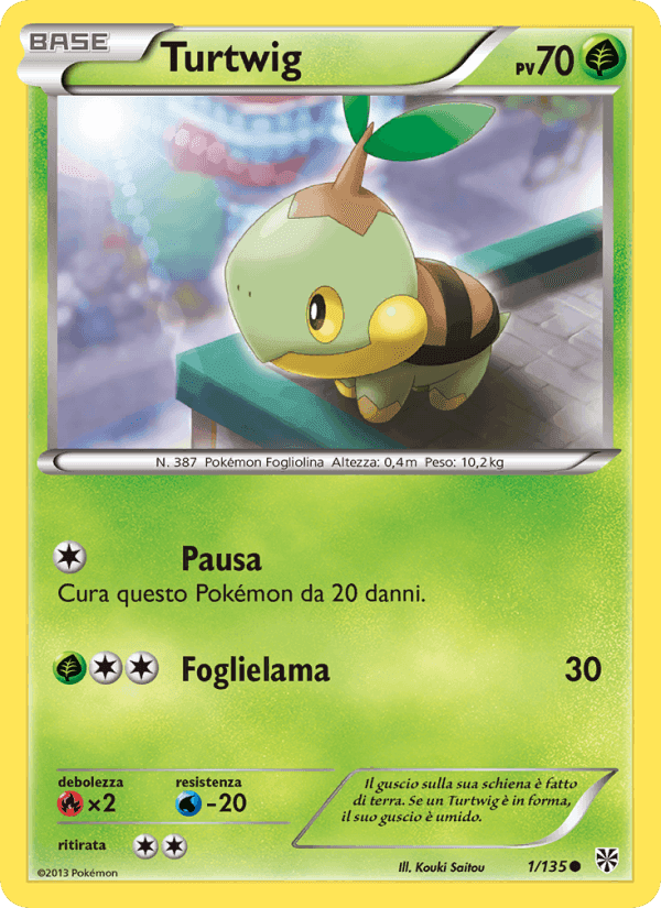 Turtwig, carte 1 de Uragano Plasma