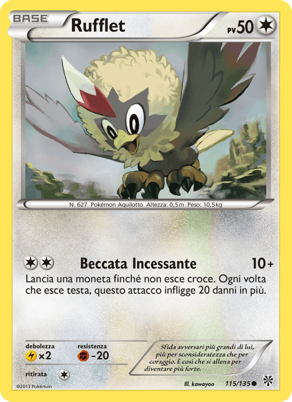 Rufflet, carta 115 di Uragano Plasma