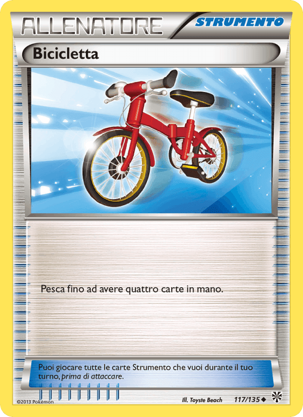 Bicicletta, carta 117 di Uragano Plasma