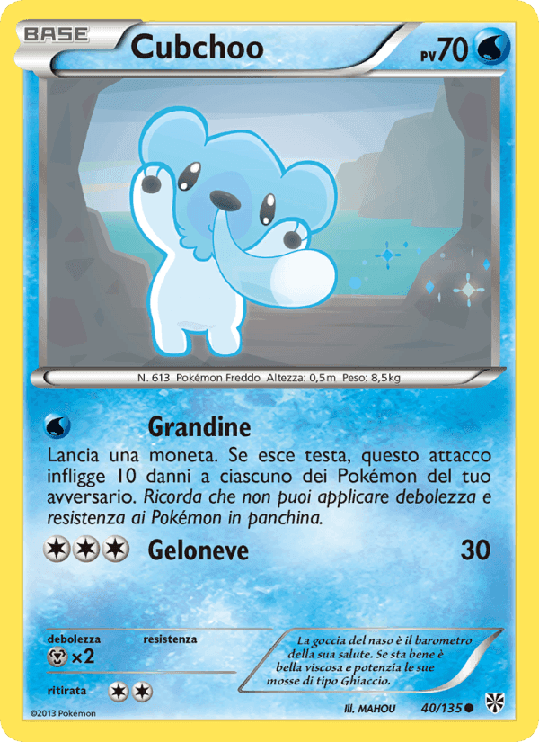 Uragano Plasma の 40 番、Cubchoo