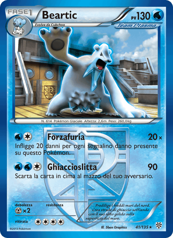 Beartic, carta 41 de Uragano Plasma