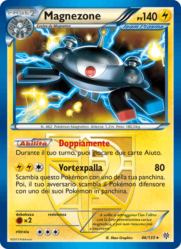 Magnezone, carta 46 di Uragano Plasma