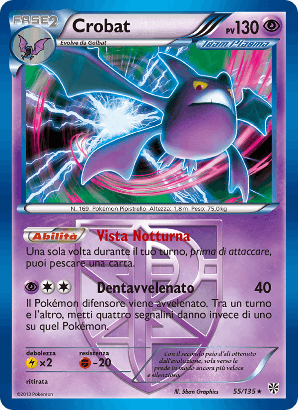Crobat, carta 55 de Uragano Plasma