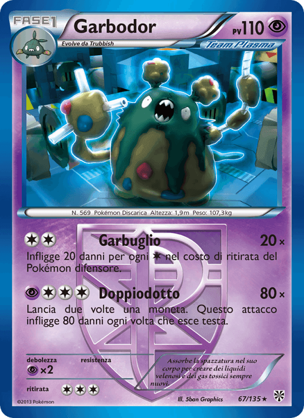 Uragano Plasma の 67 番、Garbodor