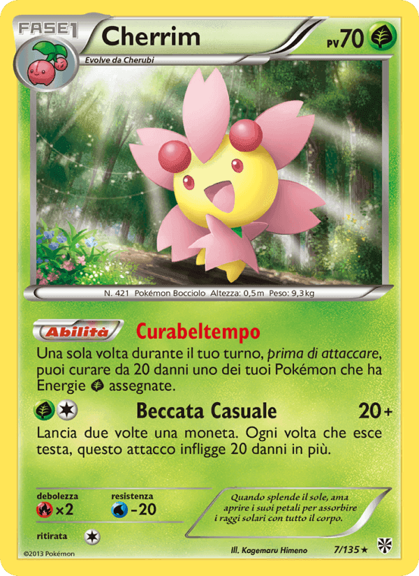 Cherrim, carta 7 di Uragano Plasma