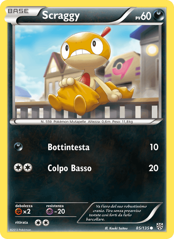 Scraggy, carta 85 di Uragano Plasma