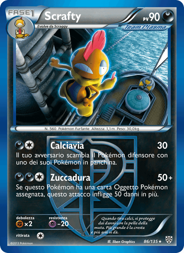 Scrafty, carta 86 di Uragano Plasma