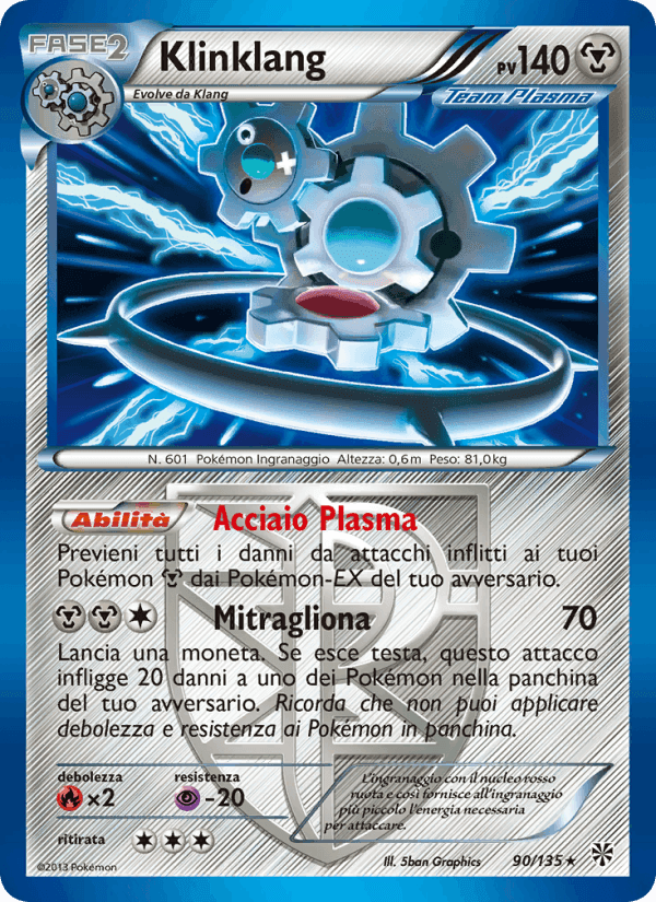 Klinklang, carta 90 di Uragano Plasma