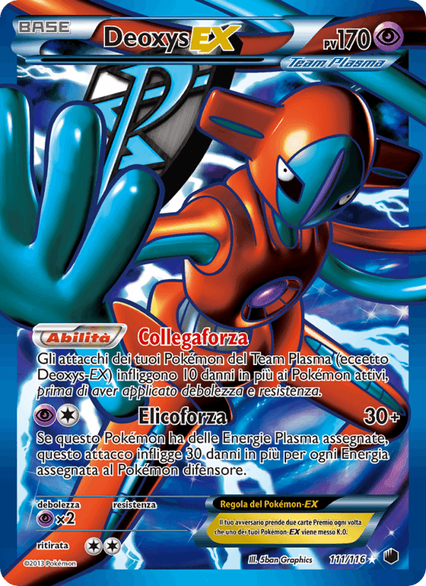 Deoxys-EX, card 111 from Glaciazione Plasma