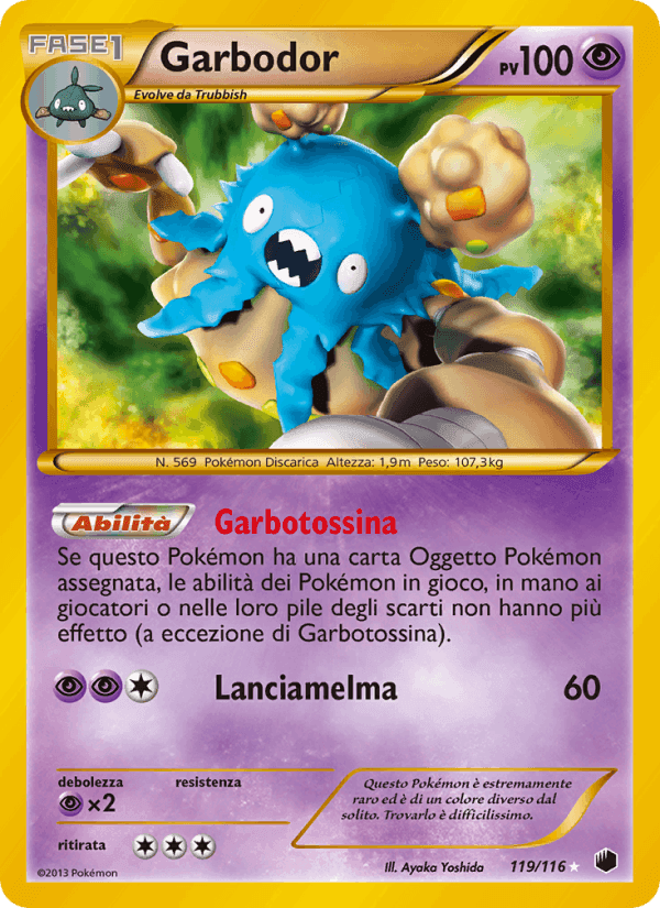 Garbodor, carta 119 di Glaciazione Plasma