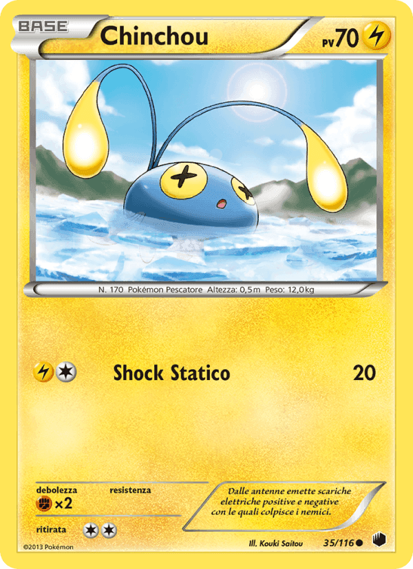 Chinchou, carte 35 de Glaciazione Plasma