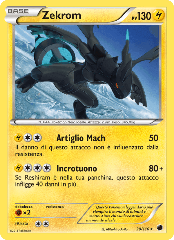 Zekrom, carta 39 di Glaciazione Plasma