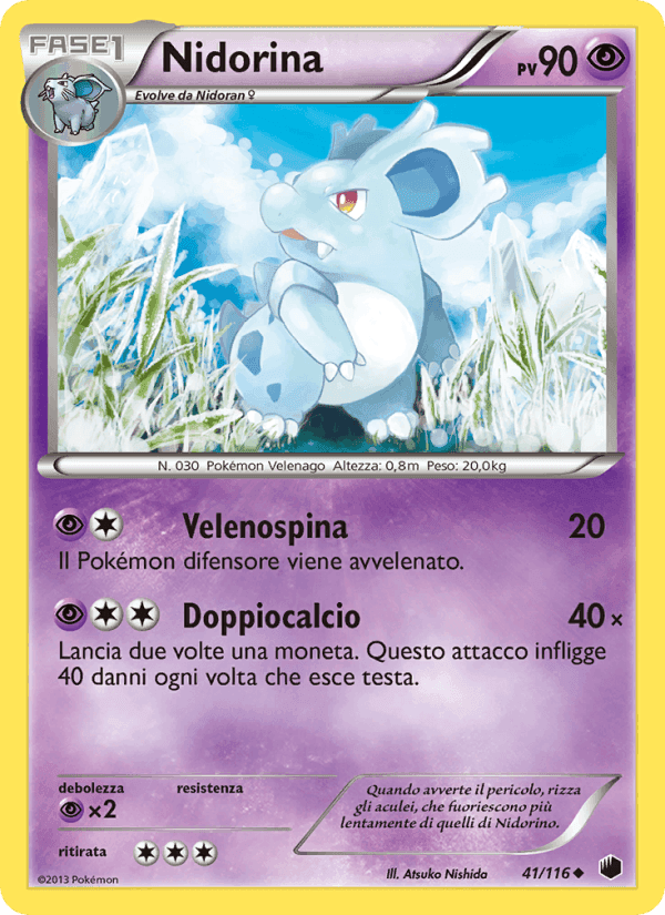 Nidorina, carta 41 di Glaciazione Plasma