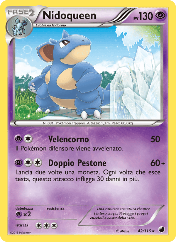 Nidoqueen, carta 42 di Glaciazione Plasma