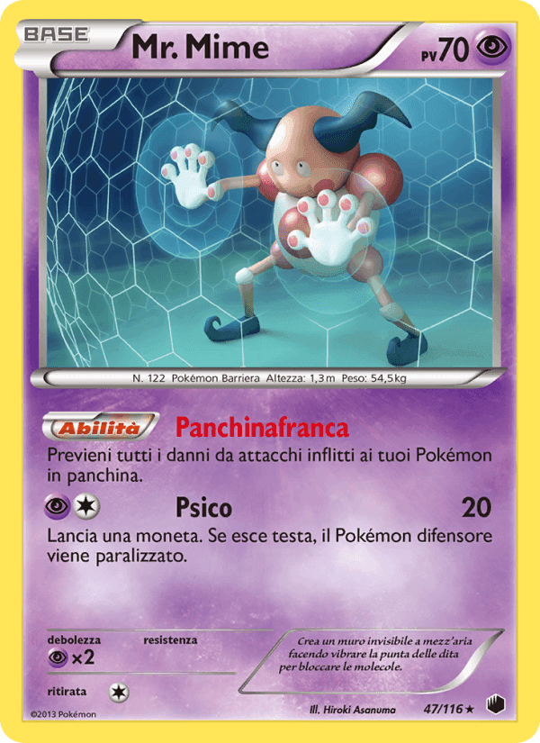 Mr. Mime, carta 47 di Glaciazione Plasma