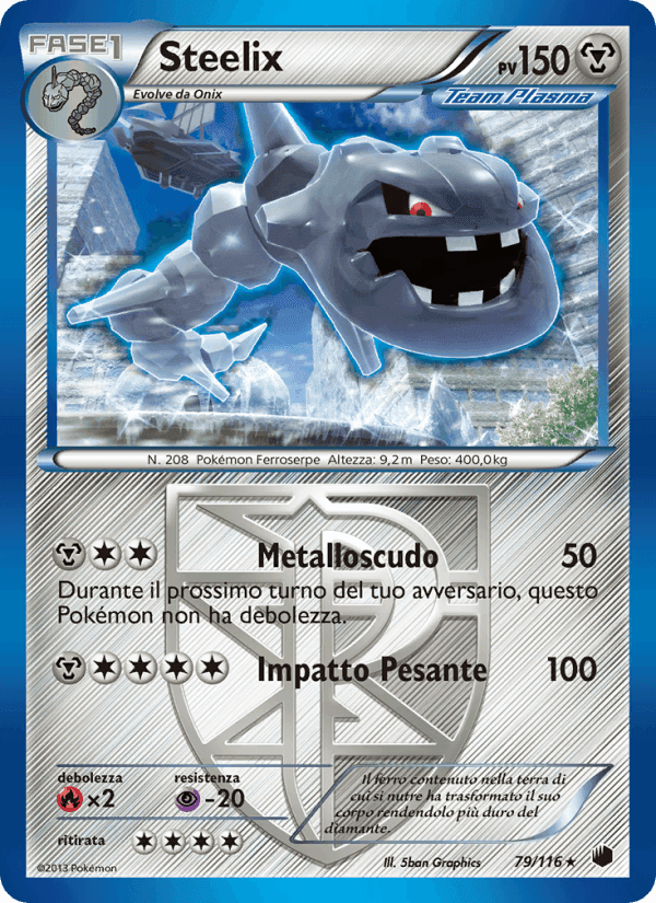 Steelix, carta 79 di Glaciazione Plasma