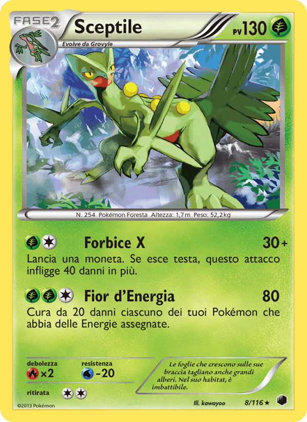 Sceptile, carta 8 di Glaciazione Plasma