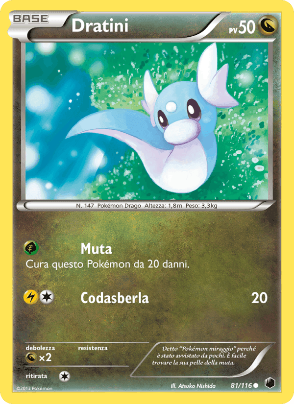 Dratini, card 81 from Glaciazione Plasma