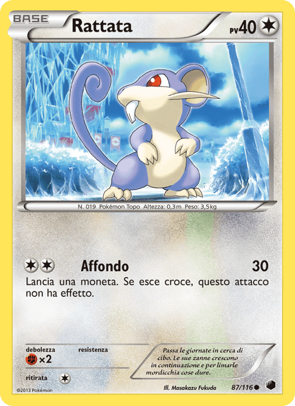 Rattata, carte 87 de Glaciazione Plasma