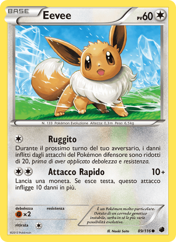Eevee, carta 89 di Glaciazione Plasma