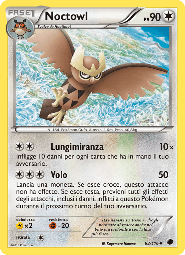 Noctowl, carta 92 di Glaciazione Plasma