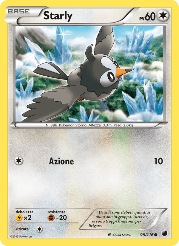 Starly, carta 95 di Glaciazione Plasma