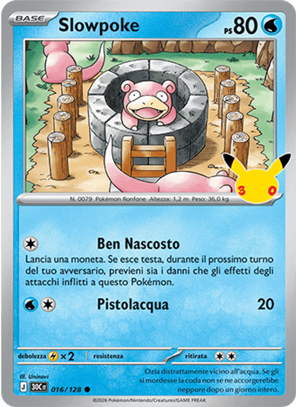 Slowpoke, carta 016 di 30° Anniversario